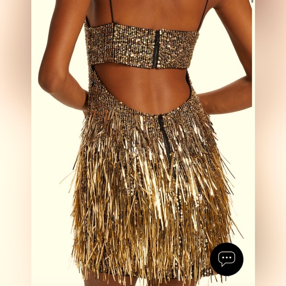 Alice + Olivia Fifi Embellished Sequin Fringe Dress - Picture 11 of 15